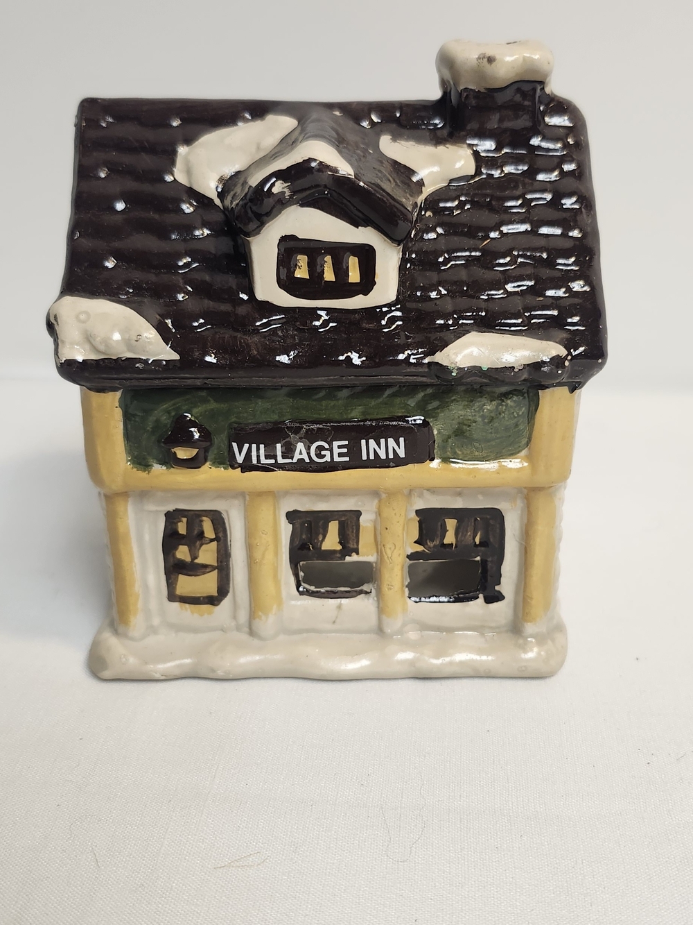 Dickens Village Ceramic Candle Holder - Village Inn